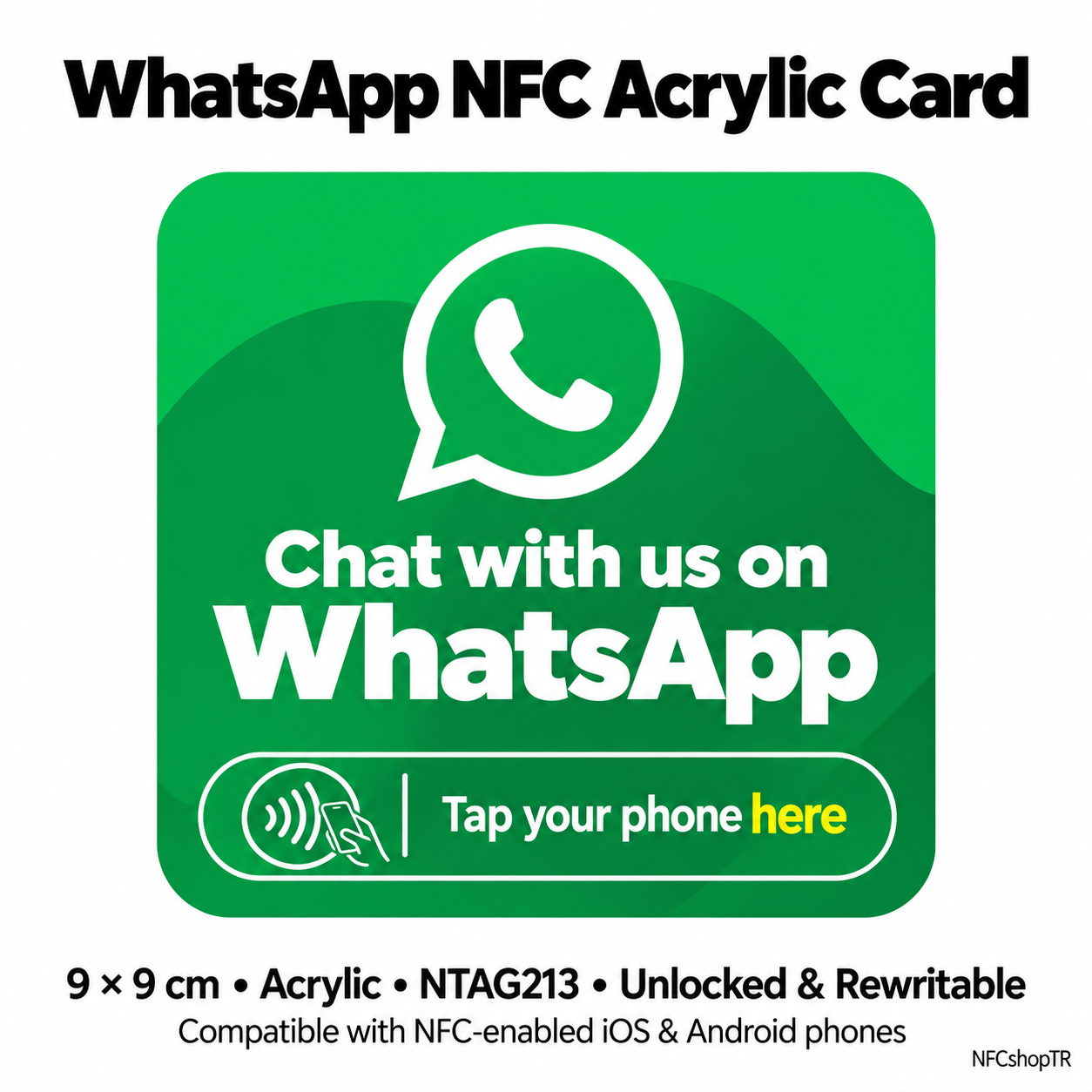 WhatsApp NFC Card — design 06